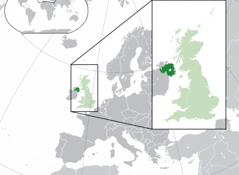 © https://commons.wikimedia.org/wiki/File:Northern_Ireland_in_the_UK_and_Europe.svg