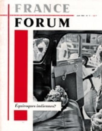 Equivoques indiennes ?, France Forum, n° 17, juin 1959